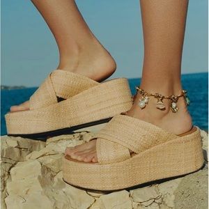 ATP Atelier Lemie Natural Raffia Sandals